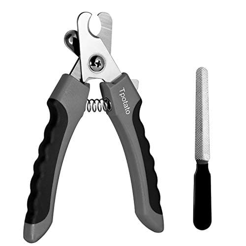 Tpotato Dog Nail Clippers, Dog Nail Trimmers for Large Breed Dog with Quick Sensor, Safety Guard and Nail File